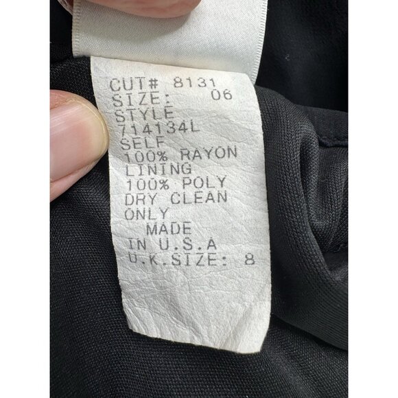 Tadashi Shoji Women's Size 6 Black Maxi Gore Vintage Skirt - Picture 11 of 12